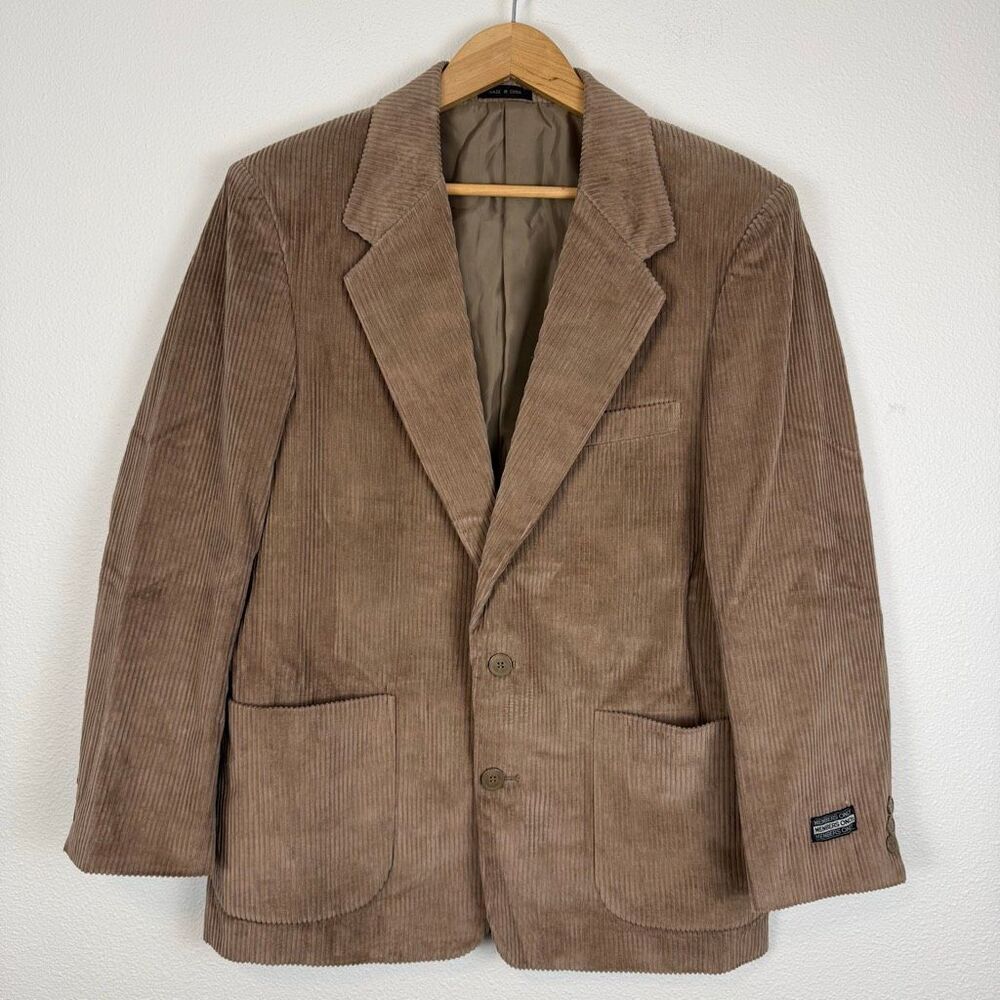 Members Only Tan Men’s Corduroy Cotton Jacket‎ Size 40R